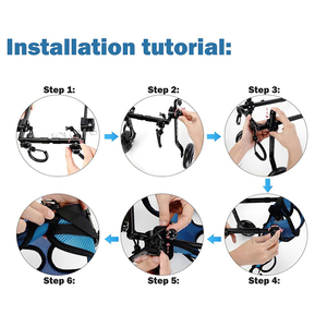 Aides à la mobilité <span class=keywords><strong>pour</strong></span> chiens handicapés aux pattes arrière, utilisation médicale, léger, réglable, <span class=keywords><strong>fauteuil</strong></span> <span class=keywords><strong>roulant</strong></span> <span class=keywords><strong>pour</strong></span> animaux de compagnie - Product Image 5