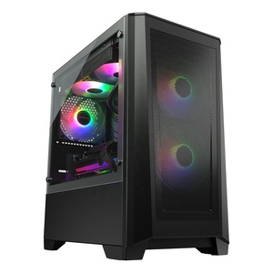 เคสคอมพิวเตอร์ <span class=keywords><strong>JNP</strong></span> Rotating 3.0 มม. กระจกนิรภัย อลูมิเนียมอัลลอยด์ แบบ Mid Tower พร้อมพอร์ต USB 3.0/2.0 สำหรับคอมพิวเตอร์เล่นเกม MicroATX - Product Image 1