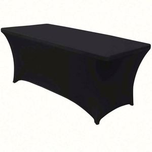 Table Cover Table Cloths Custom Trade for Show Sublimation Printed Logo Polyester Waterproof Fitted Stretch Spandex <b>Square</b> - Product Image 5