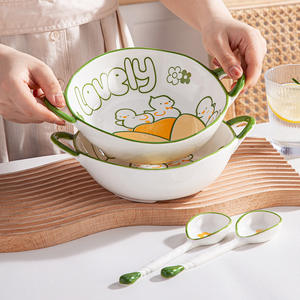 Set di Stoviglie Moderne in <span class=keywords><strong>Porcellana</strong></span> Ecologica di Alta Qualità per Bambini, Ciotola per Riso, Piatto per Colazione - Product Image 5