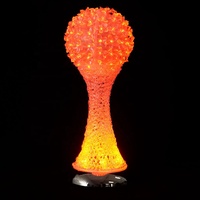 Décoration de fête à domicile personnalisée, fleur artificielle lumineuse à LED, boule de fleurs, vase en cristal