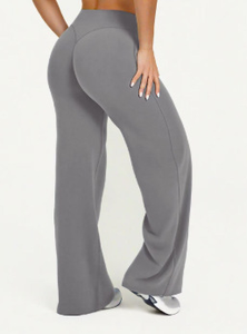 Pantaloni Yoga Personalizzati a Vita Alta ad Asciugatura Rapida, Modellanti, a Gamba Larga e Svasata, Leggings da <span class=keywords><strong>Donna</strong></span> per Palestra ed Esercizio Fisico - Product Image 5