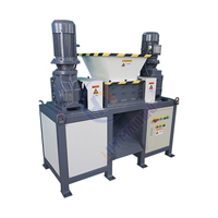 Machine à double arbre en métal pour déchiqueter la déchiqueteuse de déchets de papier de tissu