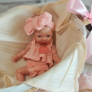 Poupée bébé réaliste en silicone souple de 10 pouces, corps entier, bouche ouvrable, poupée <span class=keywords><strong>reborn</strong></span> fille anatomiquement correcte - Product Image 5
