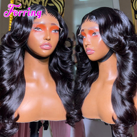 Wig rambut manusia Vietnam 100% asli, gelombang natural, wig lace front, rambut manusia grosir, wig lace frontal HD tanpa lem untuk wanita kulit hitam