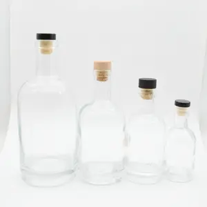 absulot vodka Suppliers-Commercio all'ingrosso Super Selce 110ml 200ml 375ml 750ml Sughero Whisky Vodka Bottiglia di Vetro