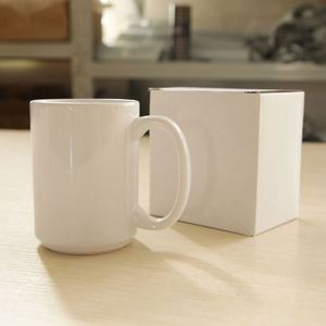 Tasses à sublimation 15 oz, en céramique, vierges, avec boîte, vente en gros depuis entrepôt US - Product Image 1
