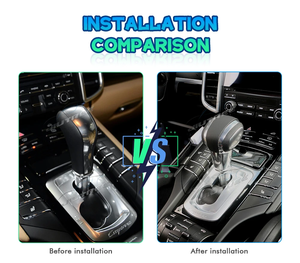 Gear Shift Knob For Porsche Cayenne 2011 2012 2013 2014 2015 2016 2017 Carbon Fiber Shift Lever Ball Head Modification Parts - Product Image 2