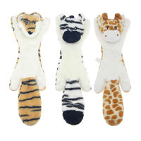 Mainan Anjing Simulasi Kulit Hewan Puzzle Bite, Boneka Plush Custom Berbunyi, Grosir