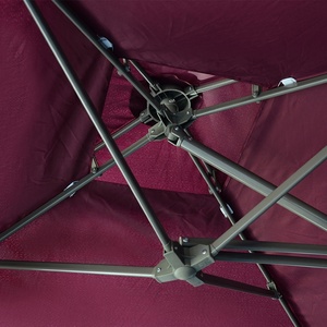 Sombrilla grande de 2,5x2,5 M para exteriores, Parasol de jardín con <span class=keywords><strong>Base</strong></span> cruzada de acero - Product Image 2