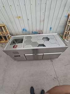 OEM station multifonctionnelle de bar à cocktails en acier inoxydable style bar réfrigérateur plan de travail caractéristiques électriques station de bar de barman - Product Image 4