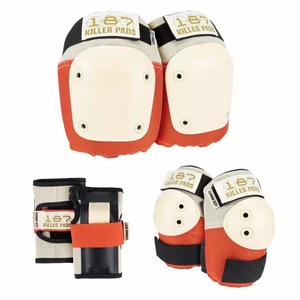 Protector Americano 187, Juego de Rodilleras, Coderas y Protectores de Palma de Esponja para Adultos y Niños, Patinaje sobre Ruedas, Monopatín, Ciclismo Profesional - Product Image 5