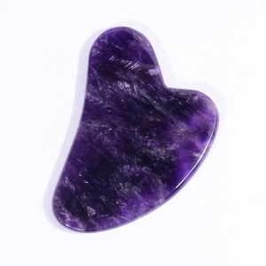 Strumento <span class=keywords><strong>per</strong></span> Massaggio Facciale Gua Sha in Vari Materiali: <span class=keywords><strong>Pietra</strong></span> di <span class=keywords><strong>Giada</strong></span>, Quarzo Rosa Naturale, Ametista <span class=keywords><strong>per</strong></span> il <span class=keywords><strong>Viso</strong></span> - Product Image 2