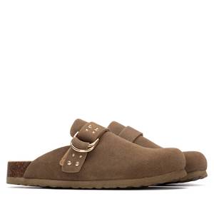 Donna Sabot 175008 Taupe Clogs 41 2.5 Cm Heel Height - Product Image 4