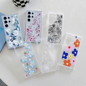 Étui de téléphone transparent à motif floral en TPU antichoc gaufré pour S25 A56 A07 A17 A16 A54 A35 A06 S23 S24 Ultra - Product Image 6