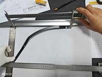 Plaque métallique estampée sur mesure, type 'Beam Front Left', pour capot de voiture, pièce de fabrication de tôlerie pour support de renfort incurvé automobile