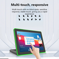 Quiosco de negocios de escritorio Android todo en uno de 10,1 pulgadas con luz RGB Rk3399, pantalla LCD y pantalla táctil, tableta PC en forma de L
