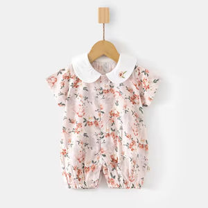 Ventes chaudes, vêtements pour bébés nouveau-nés unisexes, garçon et fille, combinaison courte à manches courtes - Product Image 4