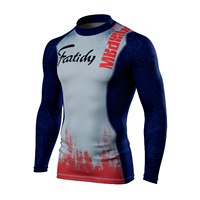 Chemise de bain à manches longues pour homme avec protection UPF 50+ Tissu à séchage rapide pour le surf, le kayak et les activités de plage