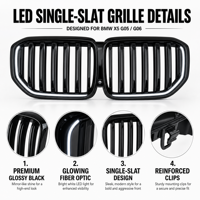 Calandre avant LED connectée G-Series en gros pour BMW X5 G05 X6 G06 – Améliorez le look avec un look restylé – Prix usine