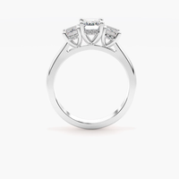 Bague de fiançailles de luxe en argent avec halo caché en moissanite et diamant, bijoux fins élégants pour femme, cadeau de mariage ou de demande en mariage
