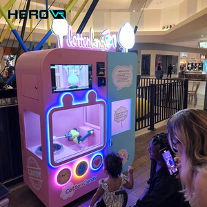 HEROVR Máquina de algodón de azúcar dulce Máquina expendedora móvil multilingüe en centro comercial - Product Image 4
