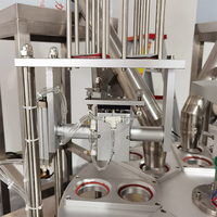 Machine de remplissage et de scellage rotative, ligne d'emballage automatique haute vitesse pour chocolat, noix, fruits secs en gobelets