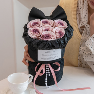 Fleurs de savon en forme de nœud de dessin animé, fleurs préservées, fleurs artificielles exquises, cadeau d'anniversaire, bouquet de la Saint-Valentin, vente en gros - Product Image 2
