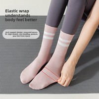 Chaussettes de sport WRELS, chaussettes en silicone confortables et antidérapantes, séchage rapide, légères, douces, chaussettes de yoga personnalisées, chaussettes de yoga et de pilates de qualité supérieure