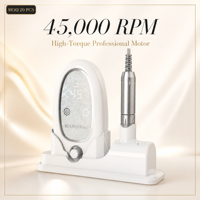 Perceuse à ongles professionnelle rechargeable 45000 tr/min, lime électrique sans fil, écran tactile LCD, équipement de salon silencieux