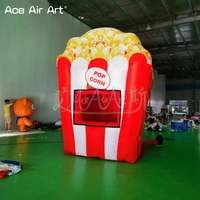 Stand de confiserie gonflable géant, stand de popcorn, stand de fête foraine, boutique gonflable, tentes de restauration gonflables pour la promotion