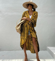 Nouveautés 17 couleurs Robe de plage africaine à imprimé tie-dye Kaftan pour femmes