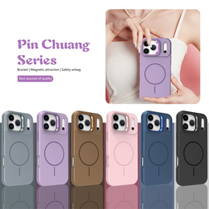 <span class=keywords><strong>เคส</strong></span>โทรศัพท์แม่เหล็กแบบด้านพรีเมียม ผิวสัมผัสนุ่ม พร้อมขาตั้งในตัว ป้องกันรอยขีดข่วน สำหรับ <span class=keywords><strong>iPhone</strong></span> 18 Pro/18 Pro Max/17 - Product Image 5