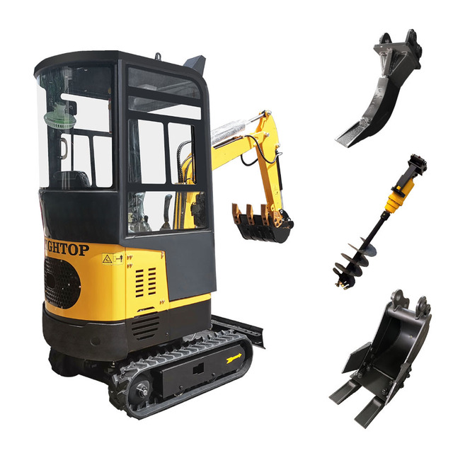 Hightop HT12 Compact Mini Hydraulic Crawler Excavator with Closed Cabin