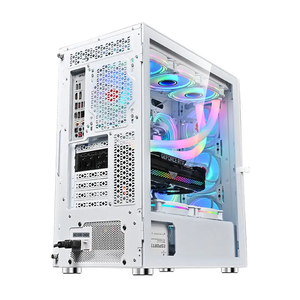 Zeromaster Trắng Đầy Đủ-Tháp RGB Chơi Game Trường Hợp Máy Tính E-ATX/ATX/Micro-atx Tương Thích Với 10 Người Đâm Cho <span class=keywords><strong>PC</strong></span> game thủ - Product Image 3