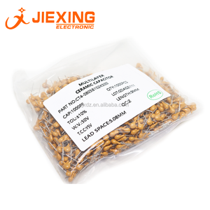 Condensador <span class=keywords><strong>de</strong></span> cerámica multicapa, <span class=keywords><strong>100NF</strong></span> 50V 0,1 UF 104 X7R 10% 2,54mm, pin pitch 0805 MLCC DIP - Product Image 4