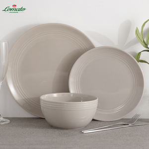 Assiettes à Steak en Porcelaine Crème Mat Hôtel Restaurant Japonais Dîner Plateau en Céramique Vajilla Platos Teller Plats pour Restaurant - Product Image 1