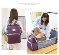 Mochila de Maternidad Multifuncional Grande, Cuna para Bebé, Estilo Vintage, Bolsa de Pañales, USB, Térmica, Moderna, Mochila de Viaje