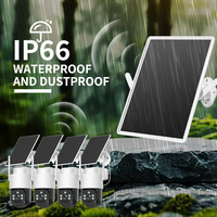 Wistino 4MP 4G Solar Wireless CCTV Cámara de seguridad para exteriores Enrutador de energía solar Kit de grabadora de video Cámara