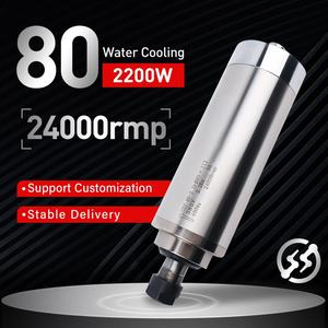 Su soğutmalı mil motor 2.2kw 220V 380v ER20 400hz GDZ80-2.2 cnc makinesi motor elektrik mili - Product Image 3
