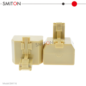 <span class=keywords><strong>Rj45</strong></span> 8P8C 3 cách Nữ Modular Straight-thru <span class=keywords><strong>Adapter</strong></span> cho kết nối điện thoại - Product Image 4