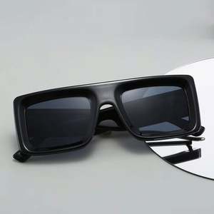 Gafas de Sol Punk Vintage 2025 con Logotipo Personalizado, Montura Grande, UV400, Parte Superior Cuadrada y Plana, para Hombre y Mujer - Product Image 2