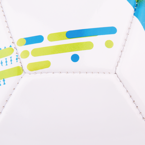 Ballon de football récréatif vert violet cousu à la machine pour les loisirs/entraînement/match du matériel PVC du Vietnam Durable 270-300g - Product Image 4