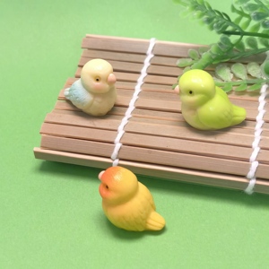 Statuetta Colorata di Pappagallino, Modellino Animale Carino, Decorazione per Casa, Miniatura in Resina, Accessori per Giardino Fatato e Bonsai - Product Image 3