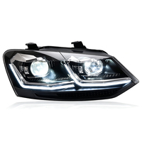 Phares LED JSL pour Volkswagen POLO 6R MK5 2011-2018, mise à niveau des phares VW Polo, pièces automobiles, phare LED à double projecteur
