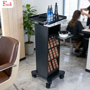 รถเข็นย้อม<span class=keywords><strong>ผม</strong></span>สำหรับร้านเสริมสวยแบบขายส่ง 4 ชั้น พร้อมชั้นวางสำหรับจัดแสดงสีผมและถาดกันลื่นสำหรับร้านทำ<span class=keywords><strong>ผม</strong></span> - Product Image 1