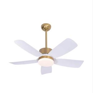 Ventilador de Techo Moderno de Estilo Nórdico Minimalista de 52 Pulgadas con Luz y Control Remoto, Ventiladores de Techo Eléctricos de Velocidad Variable - Product Image 1