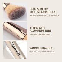 MAANGE — pinceau de maquillage synthétique, en Nylon, noir, Champagne, personnalisé, étiquette privée