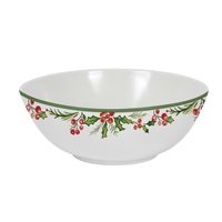 Vaisselle en mélamine motif houx de Noël légère pour les réunions de Noël, les pique-niques en plein air, les restaurants et le service de repas commercial
