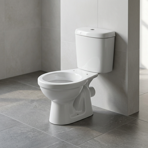 WC à chasse lente de style occidental à prix abordable, de haute qualité, en céramique, deux pièces, avec couvercle de siège - Product Image 2